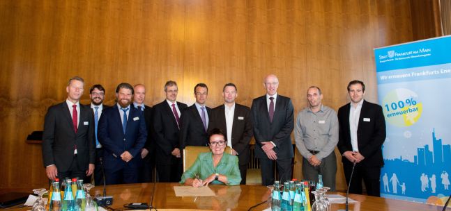 Unterzeichnung der Zielvereinbarung des Netzwerks Frankfurt Rhein-Main